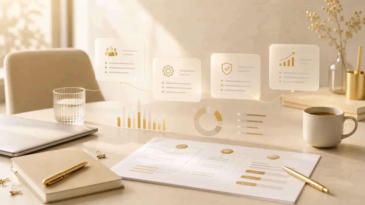 Business operations planning table