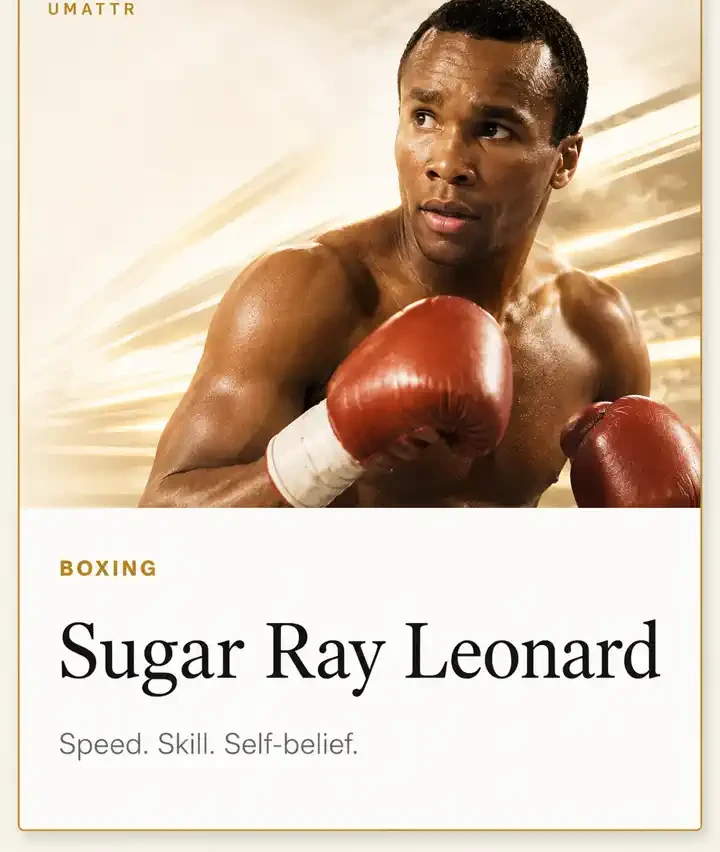 Sugar Ray Leonard athlete spotlight portrait