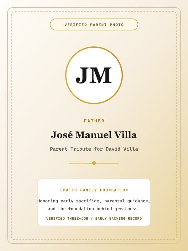 José Manuel Villa public family image