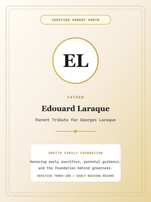 Edouard Laraque public family image