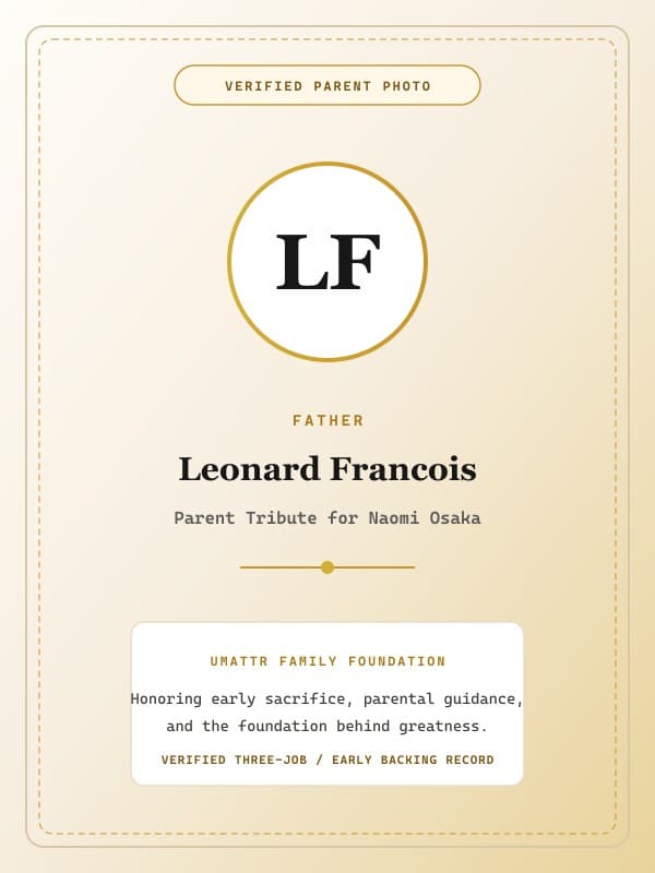 Leonard Francois public family image