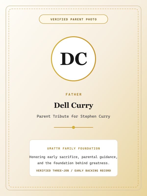 Dell Curry public family image