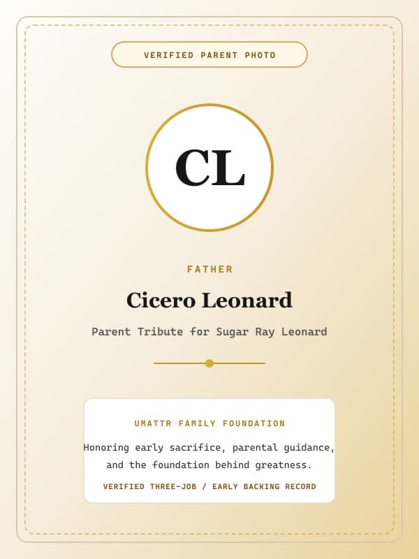 Cicero Leonard public family image