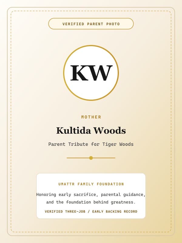 Kultida Woods public family image