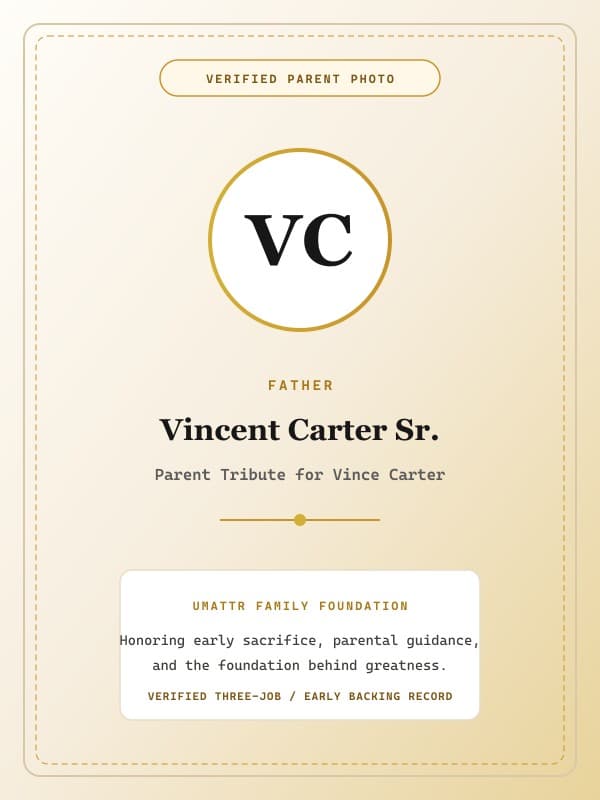 Vincent Carter Sr. public family image