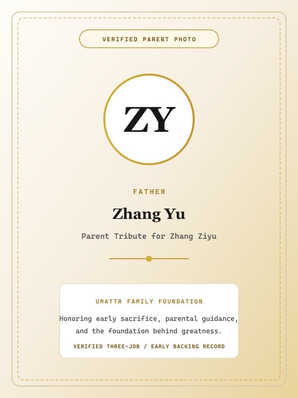 Zhang Yu public family image