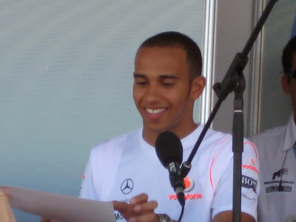 Lewis Hamilton real public-web portrait from the 2008 Australian Grand Prix.