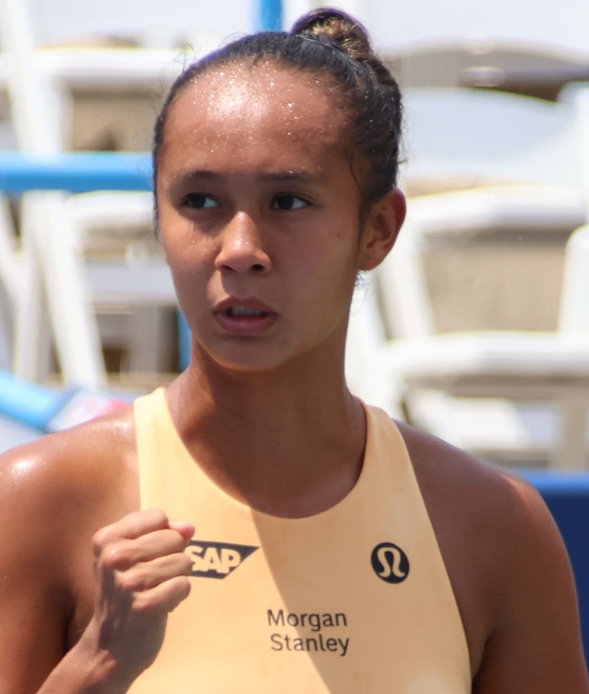 Leylah Fernandez real public-web tennis portrait from the 2025 DC Open.
