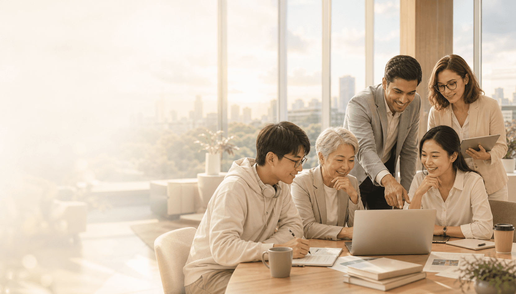 A multigenerational group exploring future-ready AI education and national capability planning together
