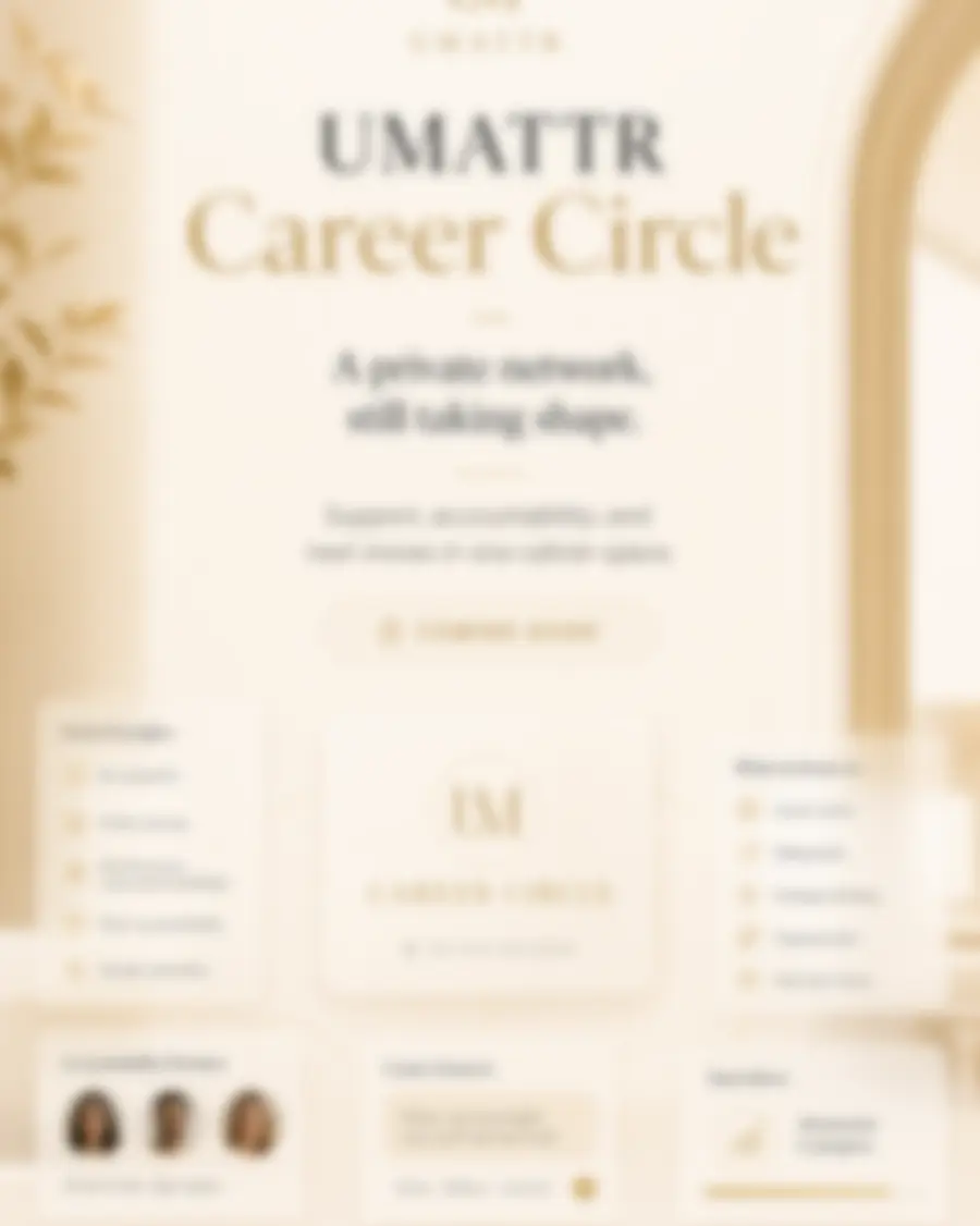 Soft teaser artwork for UMATTR Career Circle