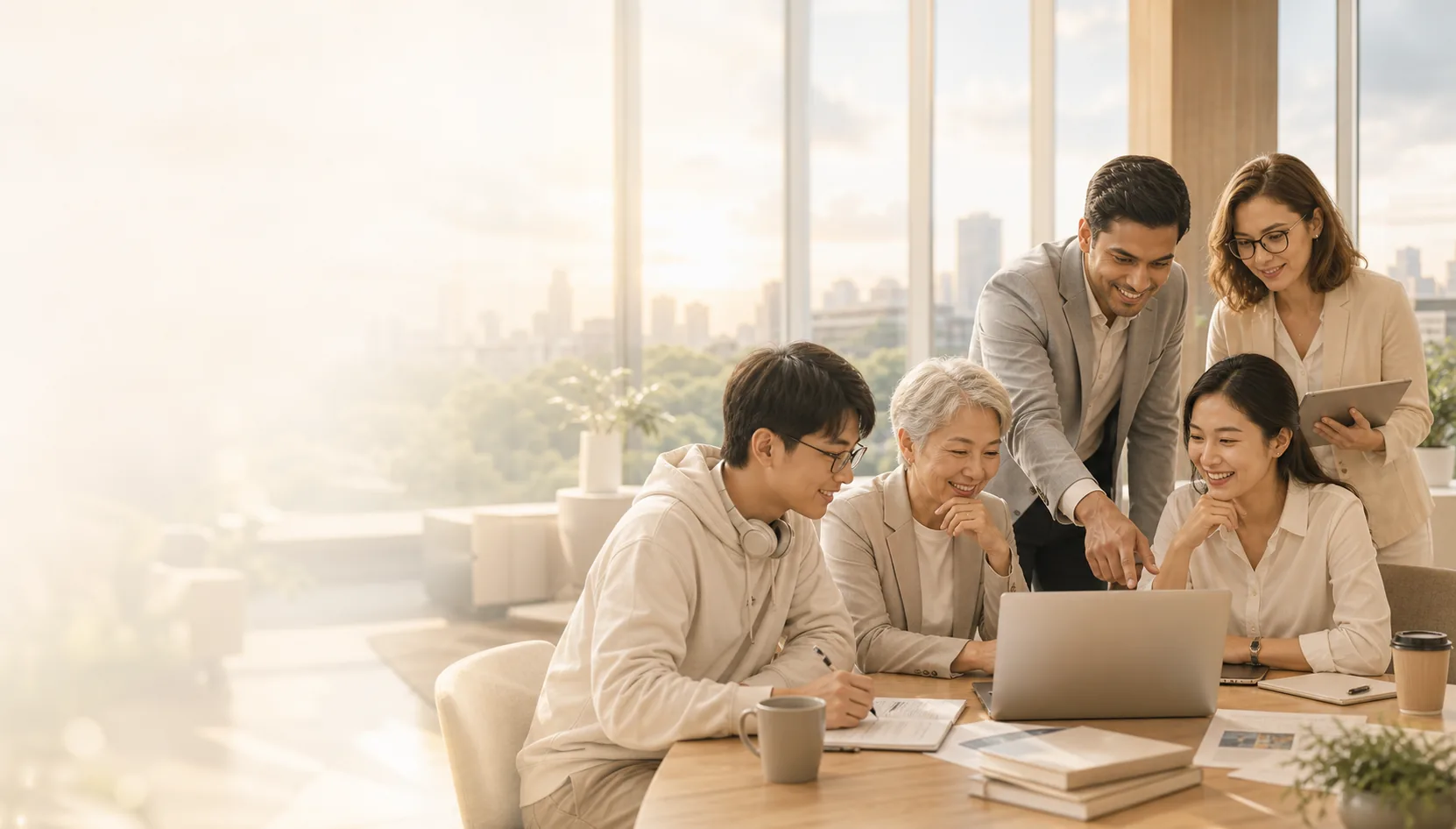 A multigenerational group exploring future-ready AI education and national capability planning together