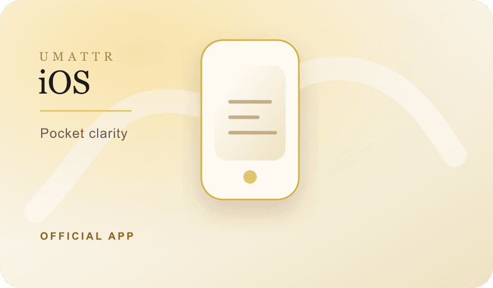 iOS UMATTR Official App concept