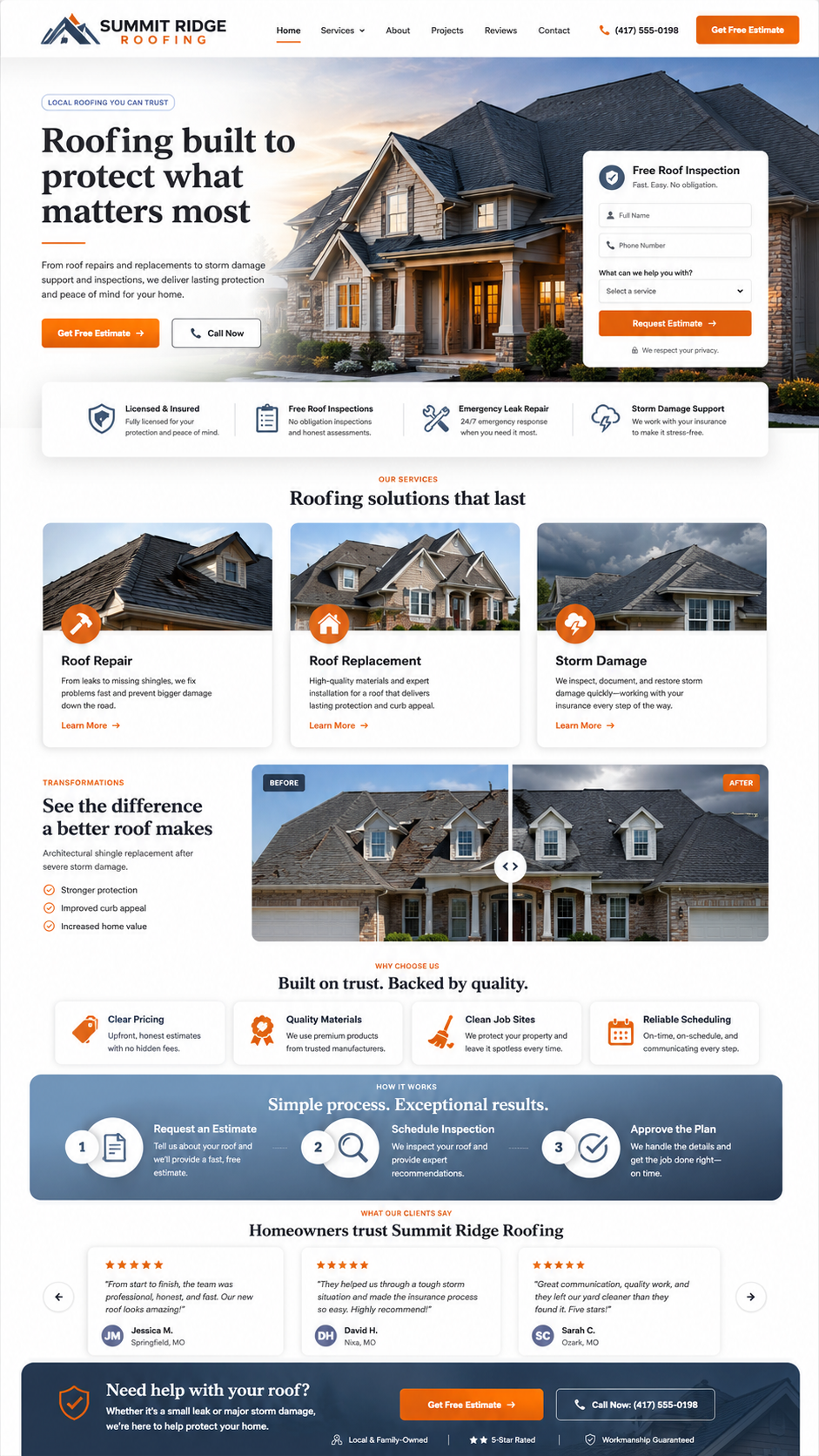 After website rebuild